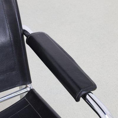 Klinte Armchair in Leather attributed to Tord Björklund for Ikea, 1980s-RZV-1737076