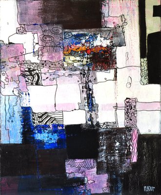 Klur, Patchwork, 2023, Acrylic on Canvas-QNR-1743048