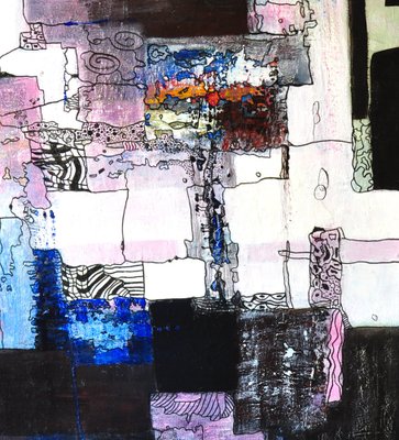 Klur, Patchwork, 2023, Acrylic on Canvas-QNR-1743048