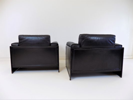 KM 3/1 Armchair in Leather by Tito Agnoli, 1980s-HUW-1373712