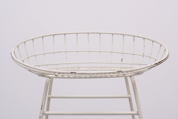 KM05 Wire Stool by Cees Braakman for Pastoe, 1950s-GCG-1263728