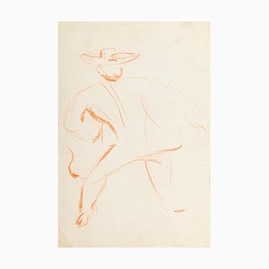 Knight Shape - Original Pastel Drawing by French Master Early 20th Century Early 20th Century-ZCI-760763