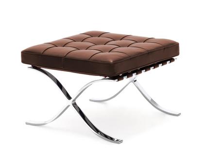 Barcelona® - Leather Footstool by Knoll #Venezia Leather | Brown (04)