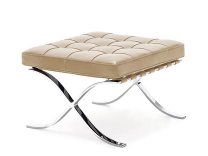 Barcelona® - Leather Footstool by Knoll #Venezia Leather | Natural (02)