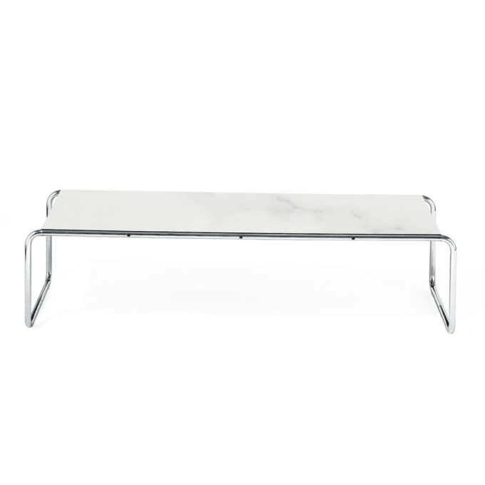 Laccio - Rectangular Marble Coffee Table by Knoll #Statuarietto marble (MST)