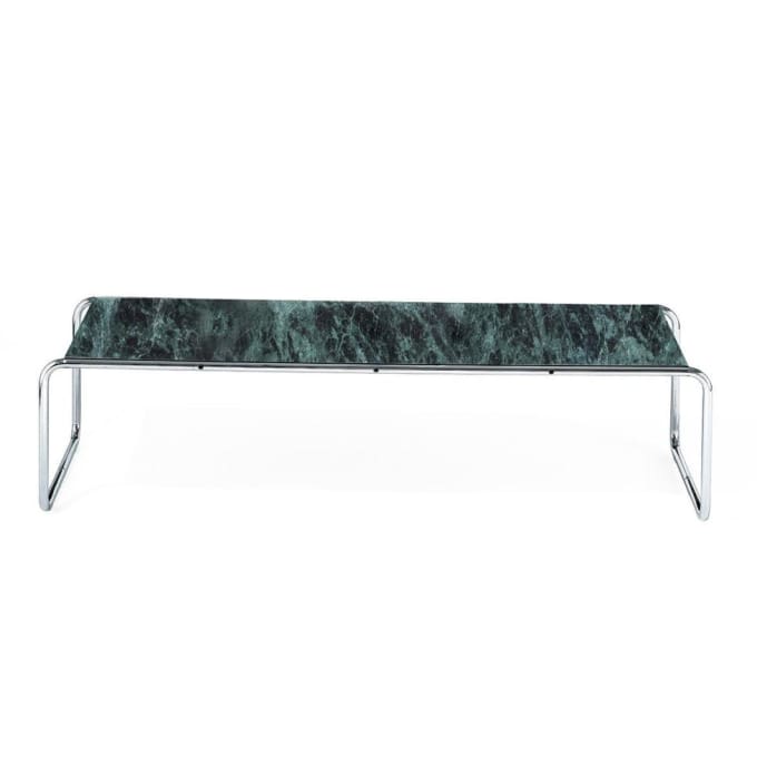 Laccio - Rectangular Marble Coffee Table by Knoll #Green verde Alpi marble (MV)