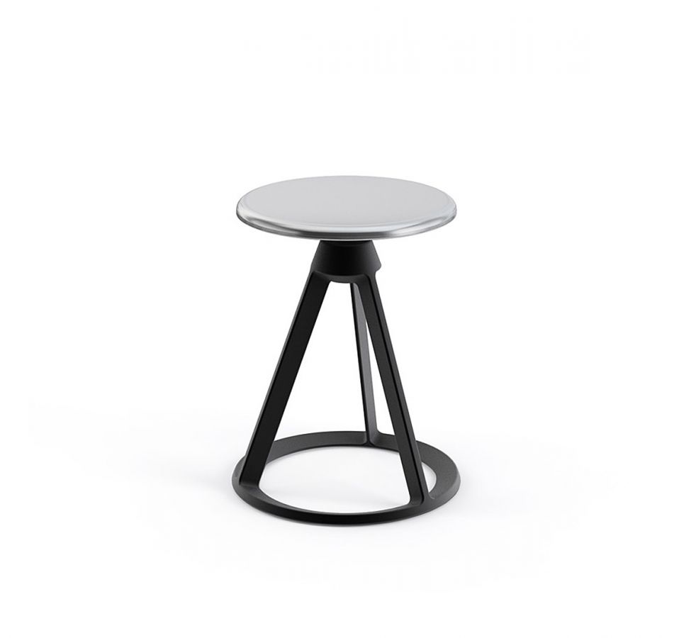 Piton™ - Swivel aluminium stool by Knoll