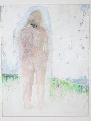 Knotek Jaromir, Nude Woman, 1985, Watercolor on Paper-IND-1371012