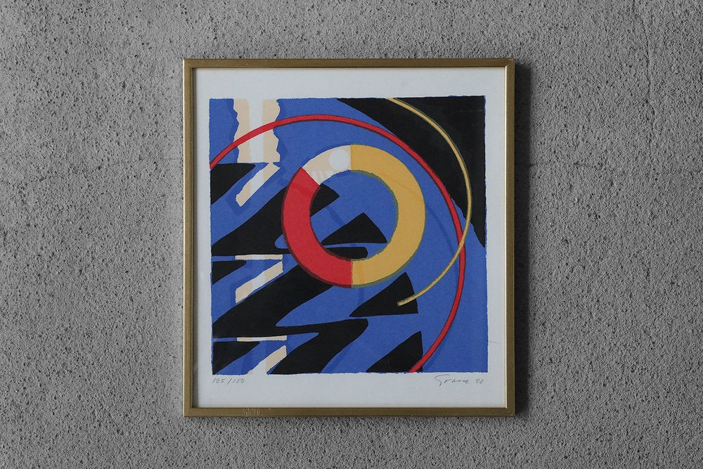 Knut Grane, Manhattan Swing, Color Lithograph, 1990, Framed