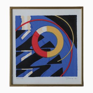 Knut Grane, Manhattan Swing, Color Lithograph, 1990, Framed-ZAA-1742277