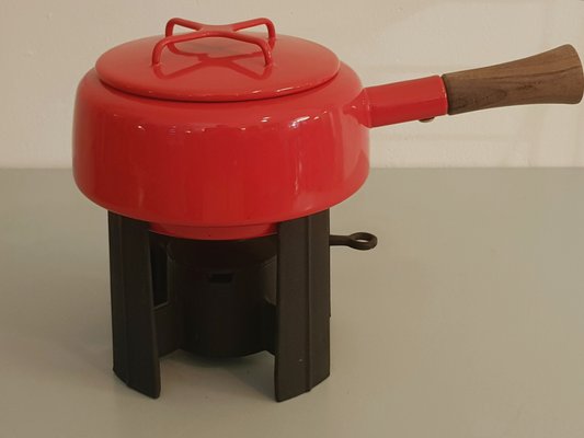 Kobenstyle Fondue Pot with Réchaud by Jens Quistgaard for Dansk Designs, 1950s, Set of 4-UNO-1299903