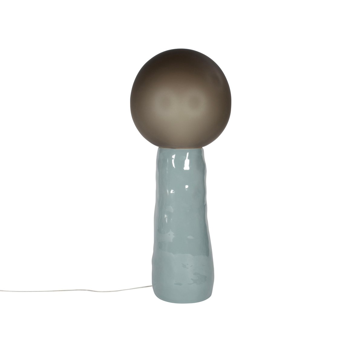 Kokeshi High Grey Acetato Grey Floor Lamp from Pulpo