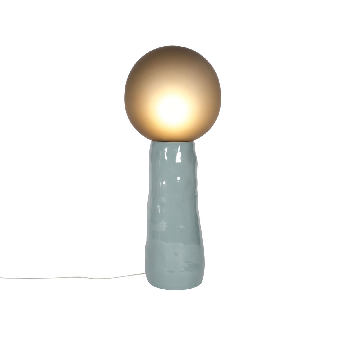 Kokeshi High Grey Acetato Grey Floor Lamp from Pulpo