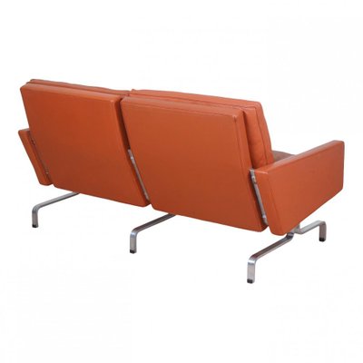 Kold Christensen with Cognac Leather Pk-31/2 Sofa by Poul Kjærholm, 1970s-MTD-1400836