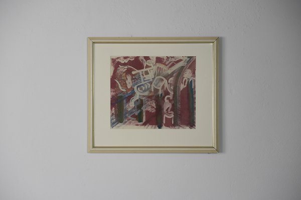 Komposition, 1981, Color Lithograph, Framed-ZAA-1100805