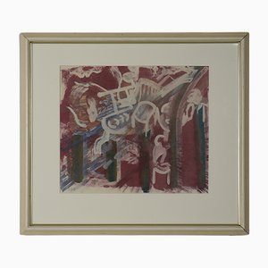 Komposition, 1981, Color Lithograph, Framed-ZAA-1100805