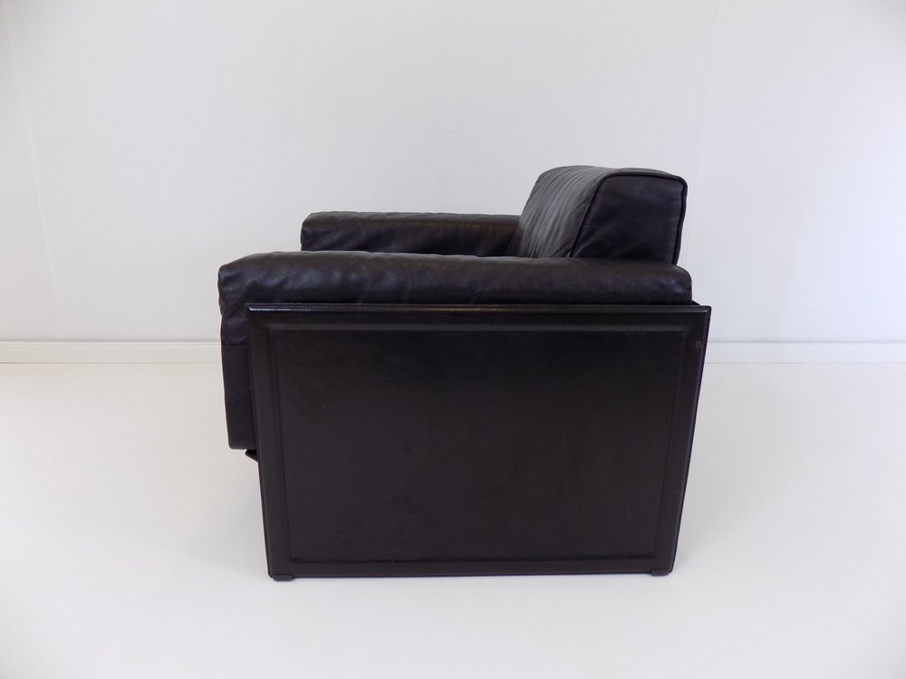 Korium KM 3/1 Armchair in Leather by Matteo Grassi for Tito Agnoli