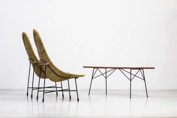 Kraal Chairs by Kertsin Hörlin Holmqvist for Nordiska Kompaniet, 1950s, Set of 2-KO-635169