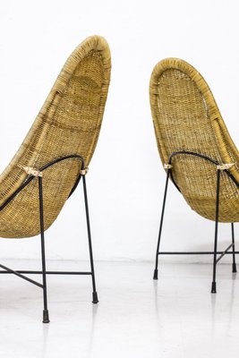 Kraal Chairs by Kertsin Hörlin Holmqvist for Nordiska Kompaniet, 1950s, Set of 2-KO-635169