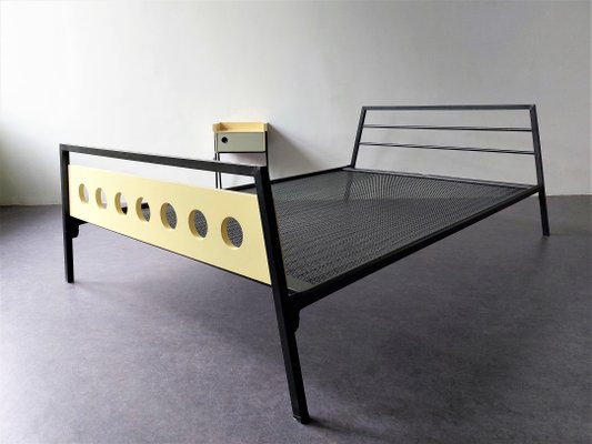 Kramer 56 Bed in Wood and Metal by Rob Parry & Emile Truijen for Dico, 1950s-NV-1357741