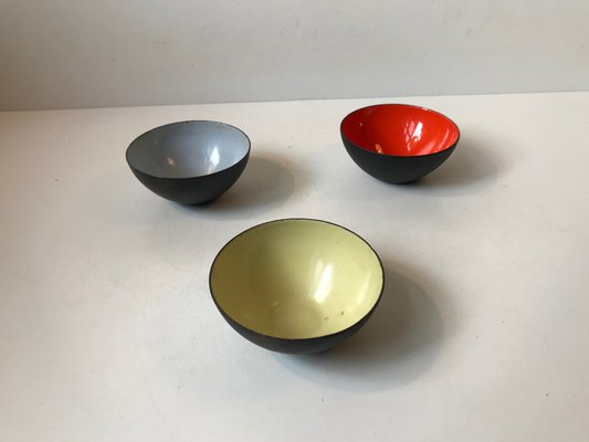 Krenit Bowls by Herbert Krenchel for Torben Ørskov, 1950s, Set of 3-LCR-572083