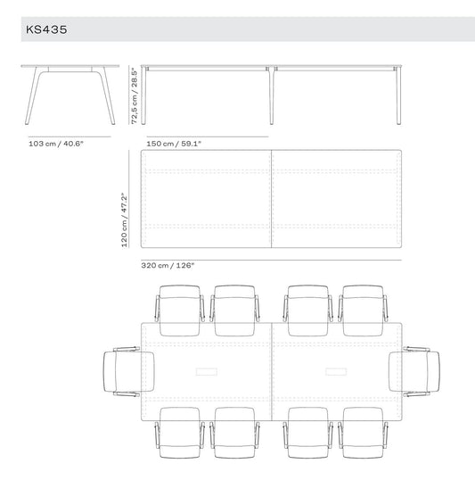 Pluralis™ - Table - KS435, W:120 & L:320