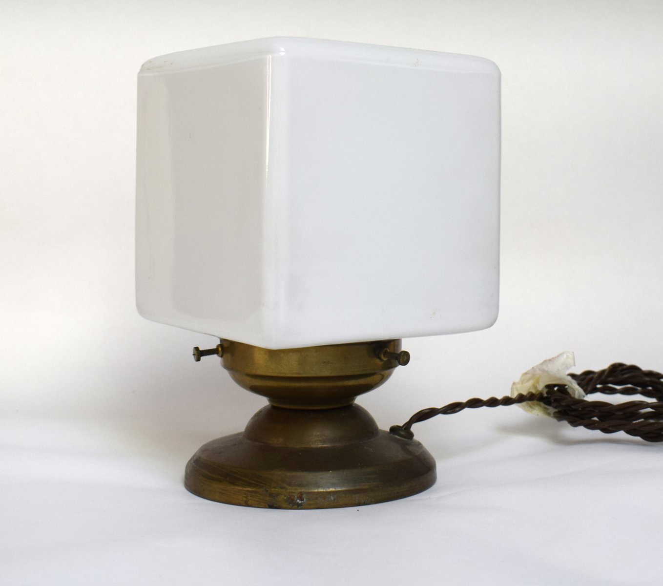 Kubus Table Lamp by Walter Kostka for Atrax-Gesellschaft, 1930s