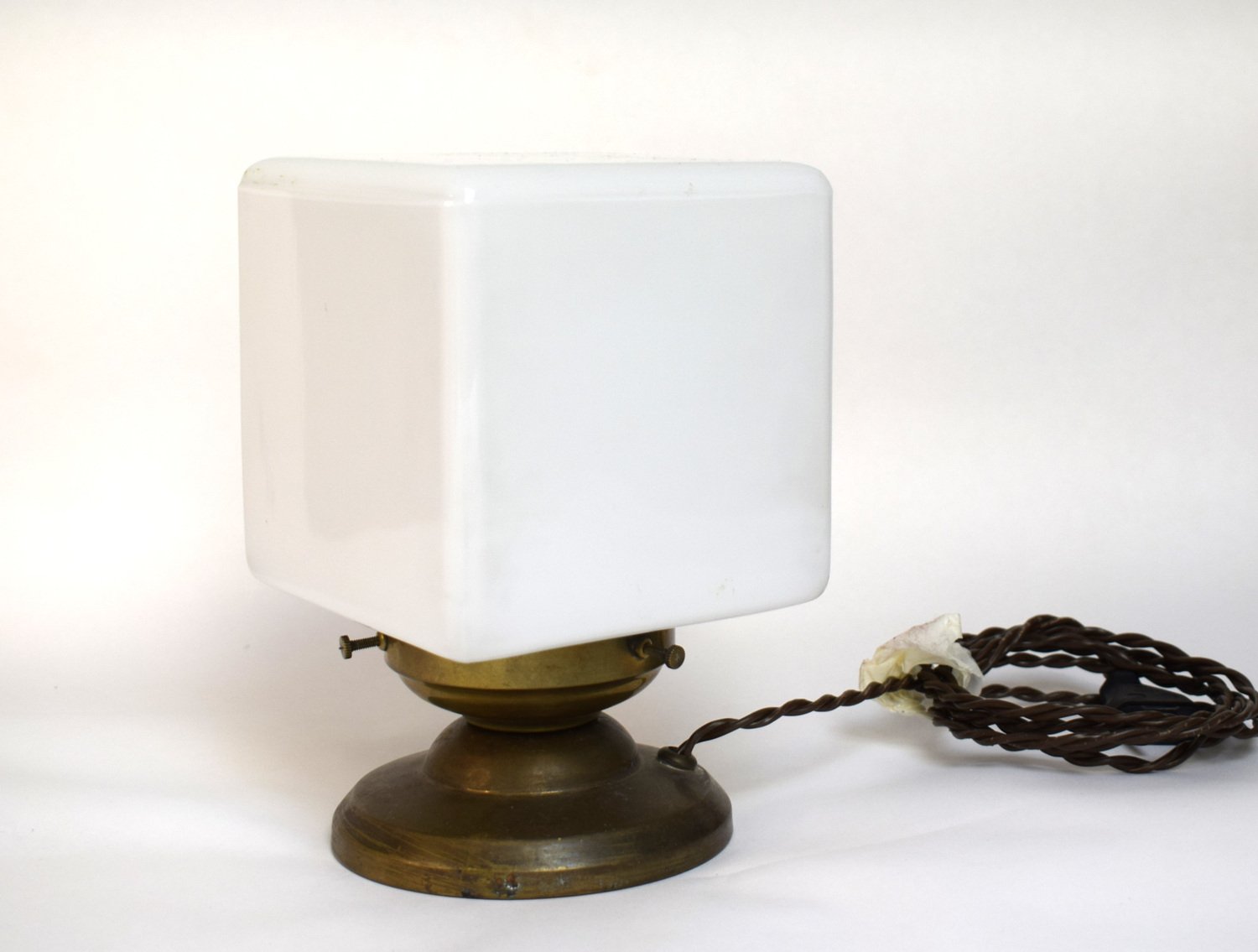 Kubus Table Lamp by Walter Kostka for Atrax-Gesellschaft, 1930s