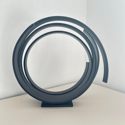 Kuno Vollet, Black Orbit, Steel Sculpture-MDB-1821761