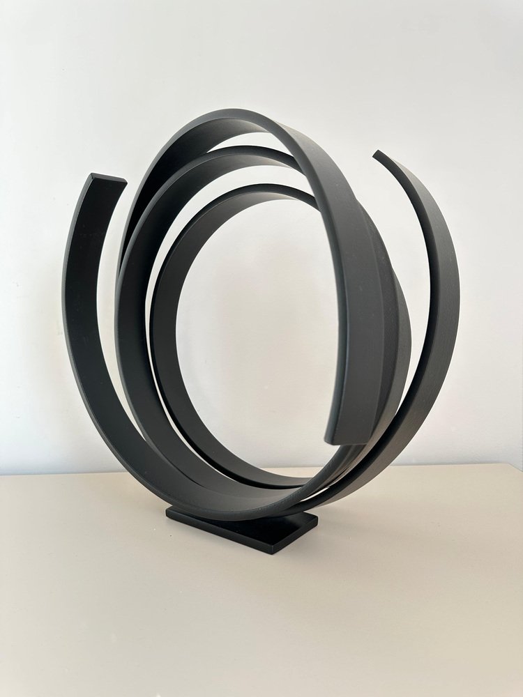 Kuno Vollet, Black Orbit, Steel Sculpture