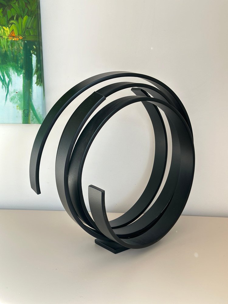 Kuno Vollet, Black Orbit, Steel Sculpture