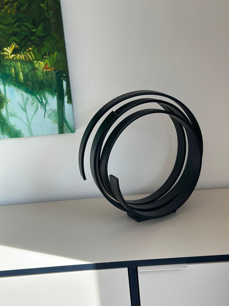 Kuno Vollet, Black Orbit, Steel Sculpture