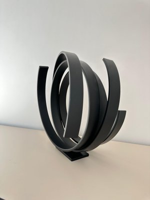 Kuno Vollet, Black Orbit, Steel Sculpture-MDB-1821761