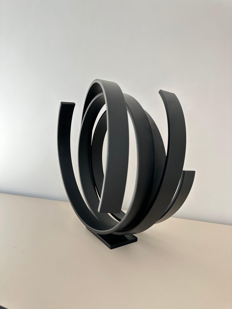 Kuno Vollet, Black Orbit, Steel Sculpture