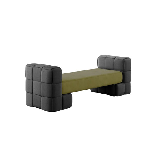 Kurau Bench in Green and Black by Marnois