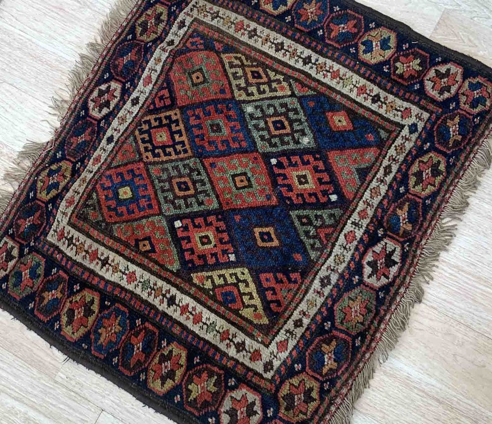 Kurdish Handmade Rug, 1880s