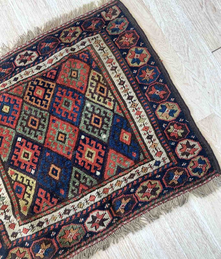 Kurdish Handmade Rug, 1880s