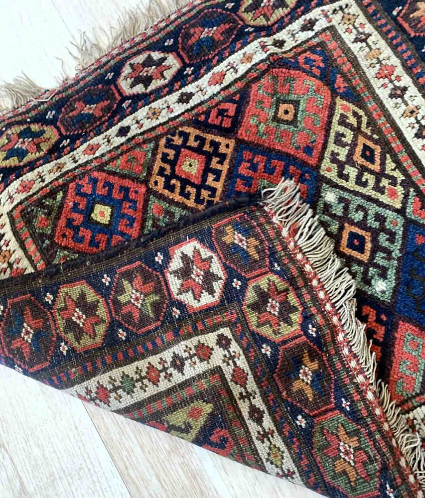 Kurdish Handmade Rug, 1880s