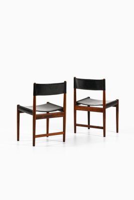 Kurt ØstervDining Chairs in Rosewood and Leather attributed to Kurt Østervig, Denmark, 1960s, Set of 8-SC-2022144