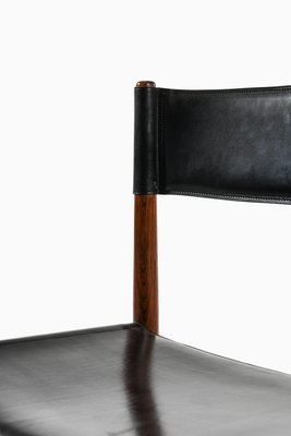 Kurt ØstervDining Chairs in Rosewood and Leather attributed to Kurt Østervig, Denmark, 1960s, Set of 8-SC-2022144