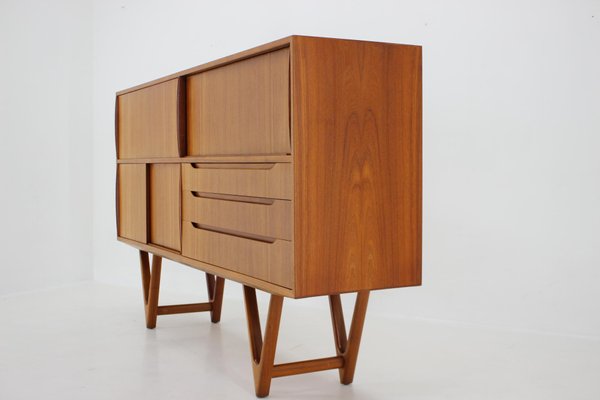 Kurt Ostervig Teak Highboard, Denmark, 1960s-TZ-1350683