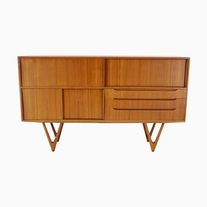 Kurt Ostervig Teak Highboard, Denmark, 1960s-TZ-1350683