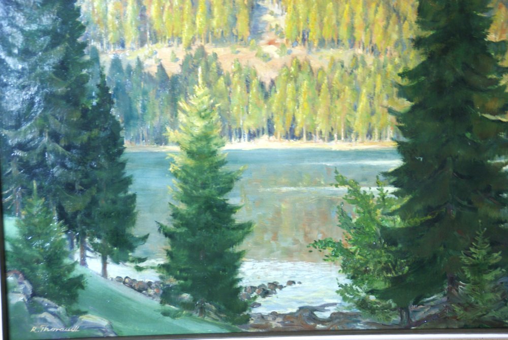 Kurt Thorandt, The Lake in the Black Forest Mountains, Oil on Panel