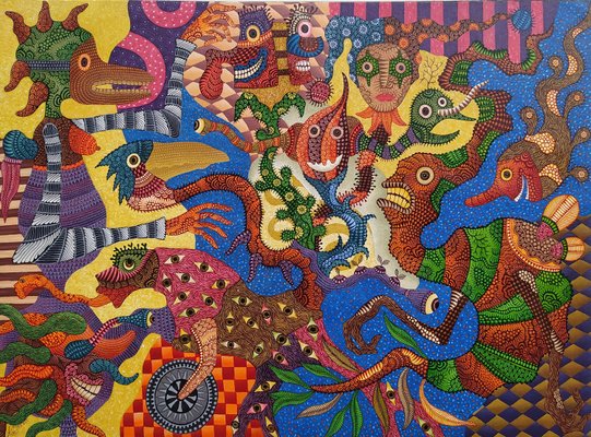 Kusbudiyanto, Seribu Mata, 2021, Acrylic on Canvas-CHG-918240