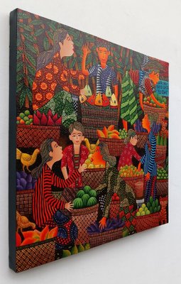 Kusbudiyanto, Traditional Market, 2024, Acrylic on Canvas-CHG-2037829