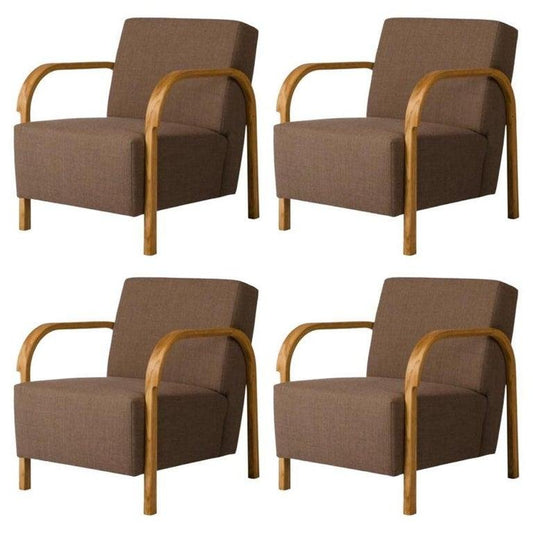 Kvadrat/Hallingdal & Fiord Arch Lounge Chairs by Mazo Design, Set of 4