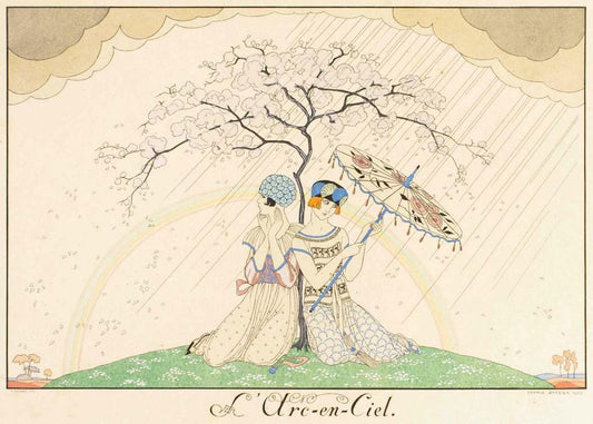 L'arc-en-ciel - Original Pochoir by G. Barbier - 1920 1920