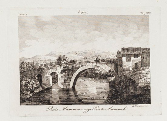 L.cavalieri, Ponte Mammolo, Etching, 19th Century-ZCI-803029