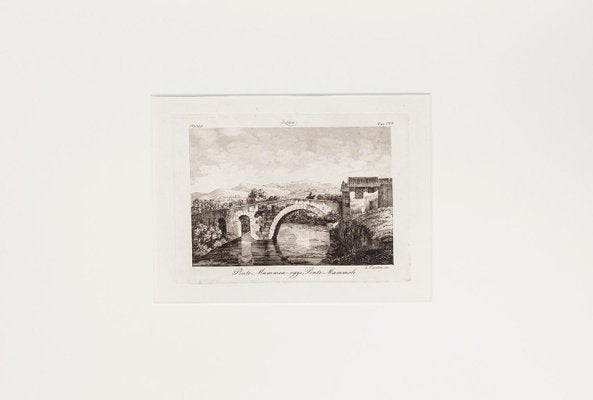 L.cavalieri, Ponte Mammolo, Etching, 19th Century-ZCI-803029