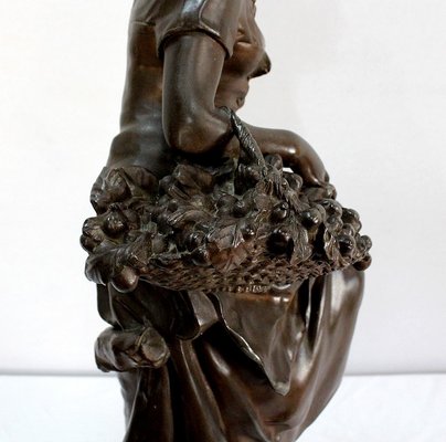 L.E. Cana, Les Cerises, 19th-Century, Bronze-RVK-1076145